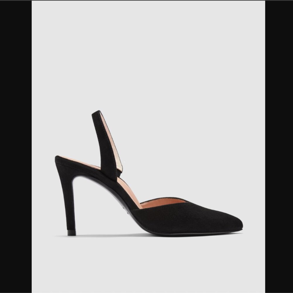 Inez Diana in Black Suede - 9 Roomy (Wide)